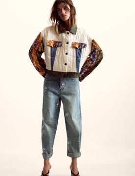 Chaqueta trucker M. Christian Lacroix, Mujer, Lyocell, Blanco, XS