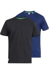 Fenton D555 Mens Kingsize T-Shirt 2-Pack - - Size: XXL