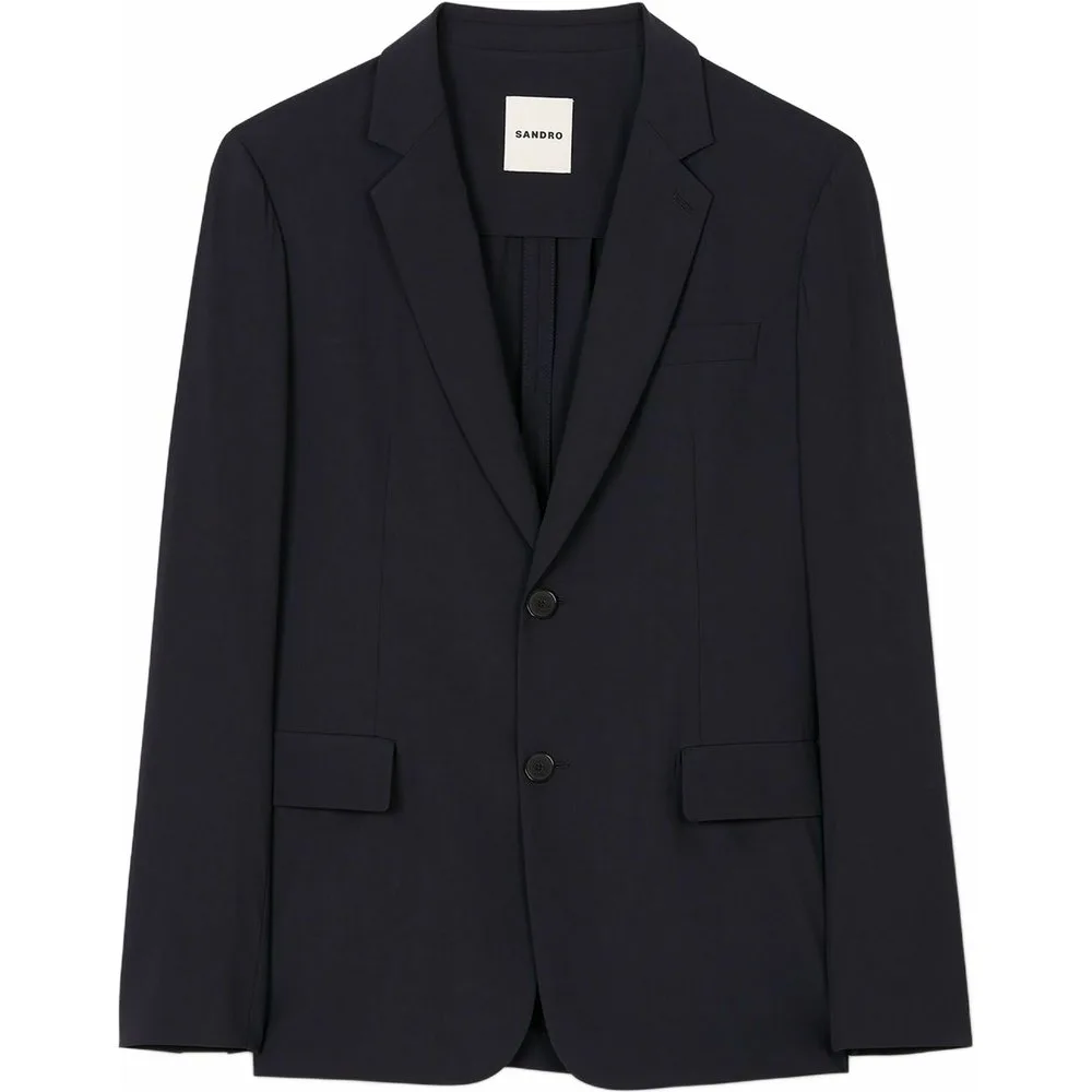 Chaqueta de traje de hombre corte desestructurado lana - sandro - FashionsVida