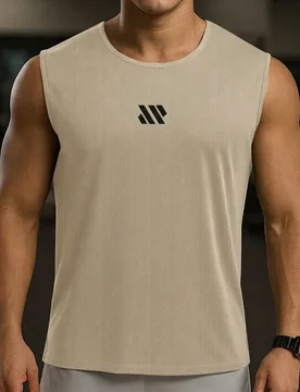 Camiseta sin mangas deportiva básica para hombre con diseño minimalista fácil de combinar para trotar al aire libre, gimnasio interior o desplazami - Shein - FashionsVida