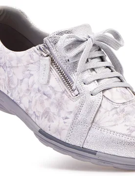 Tango - Clearance Women's Extra Wide Shoes for Swollen Feet - Gardenia Silver - Size: 4½ XXW - Cosyfeet - FashionsVida