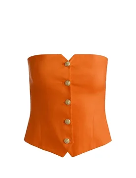 Alice + Olivia Top Orange - alice + olivia - FashionsVida