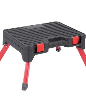 Tritthocker „2 in 1“ schwarz rot