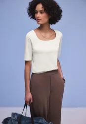 Street One Basic Shirt female Weiß