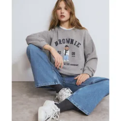 Sudadera de mujer con logo y perrito