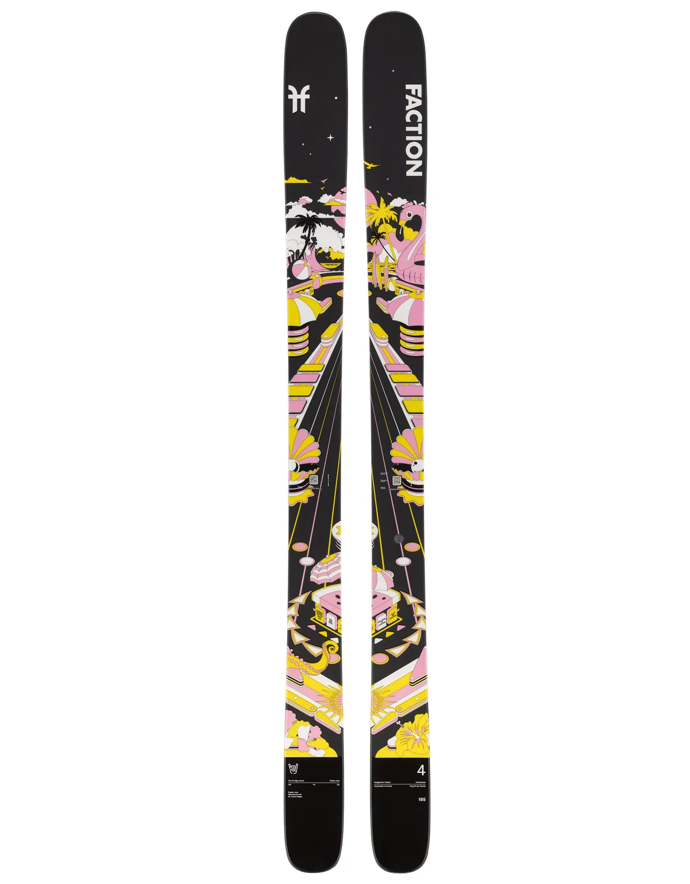 Skis freeride - Prodigy 4 2026 - Taille 179 cm - Noir - Faction - FashionsVida