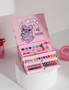 Set di materiali scolastici 52 pack Lilo & Stitch - rosa