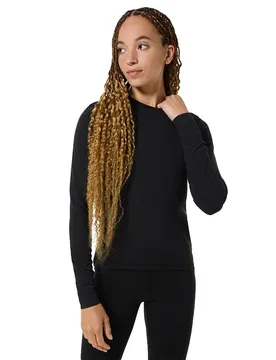 T-shirt à Manches Longues Lux Jet Black S - super.natural - FashionsVida