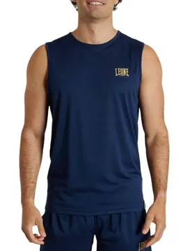 T-shirt Sans Manches Small Logo Dna Blue S - Leone1947 - FashionsVida