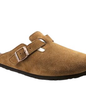 Sabot boston shearling suede leather - mink