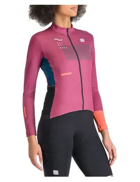 Maglia A Maniche Lunghe Breakout Supergiara Thermal Raspberry / Pompelm