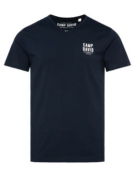 CAMP DAVID Camiseta navy / blanco