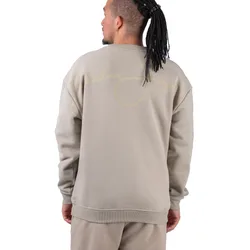 Script Logo Backprint Peached Crew Sand S Herren