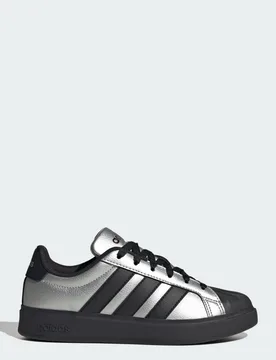 Streettalk 35 1/2 Silver Metallic / Core Black / Silver Metallic - Adidas - FashionsVida