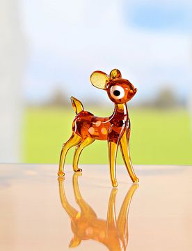Deko Glasfigur "Rehkitz" stehend