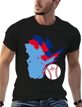 Quebec Border, Expos T-Shirt t shirt man cotton man t shirts graphic t shirts for man pack cotton T-shirt - Aliexpress - FashionsVida