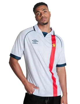 Maglietta A Maniche Corte C90 Jersey White / Blue Indigo XL - Umbro - FashionsVida