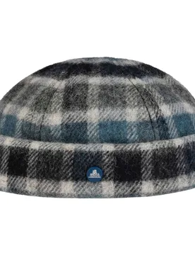 Brixham Wool Docker Hat by - blue - Size: S (54-55 cm) - Hammaburg - FashionsVida