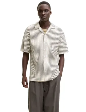 Chemise à Manches Courtes Bladouglas Jersey Morel XL - Jack & jones - FashionsVida