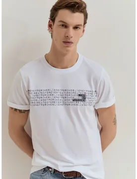 Camiseta de hombre de algodón - Lion of Porches - FashionsVida