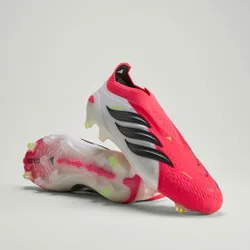 Scarpe da calcio Predator Elite Laceless Firm Ground 47 1/3 Lucid Red / Core Black / Cloud White