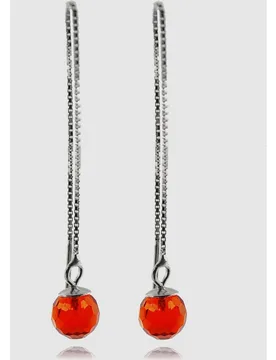 Pendientes áfrica moda de de ley 925 acabados en rodio con cuarzo hidrotermal - Luxenter - FashionsVida