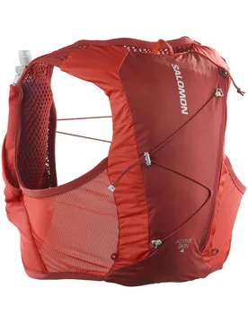 Sac de trail/running - Active Skin 4 Set Red Dahlia/High Risk Red - Taille XS - Rouge - Salomon - FashionsVida
