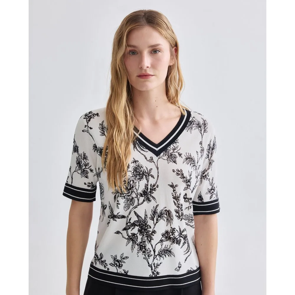 Jersey de mujer manga corta estampado - Zermatt - FashionsVida