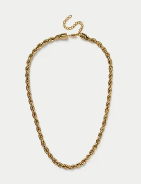 Twist Rope Necklace Gold female - Autograph - FashionsVida