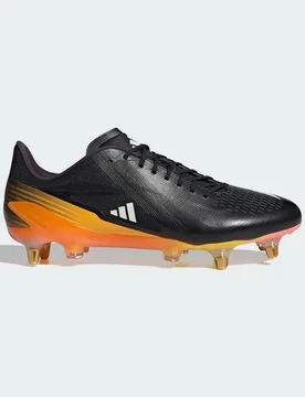 Unisex Adizero Rs15 Pro Soft Ground Rugby Boots - Black Leather - Size Uk 14.5 - adidas performance - FashionsVida