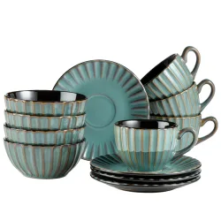 Mäser Frühstücksset, Steinzeug Confino blau