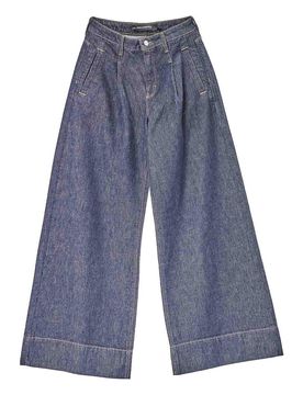 Denim alla moda a gamba larga