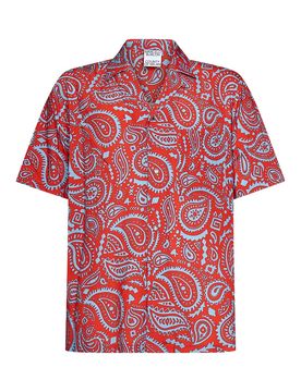 Camicia hawaiana rossa