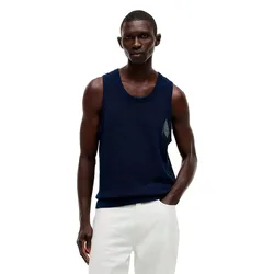 Gilet En Tricot Mw0mw43251 Carbon Navy M