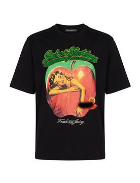 DOLCE&GABBANA T-shirts Herren Schwarz 48 Herren