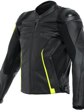 Giacca Moto In Pelle VR46 Curb leather Jacket taglia 58
