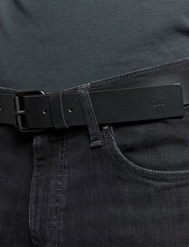 Basic Leather Belt Black Größe 100 male