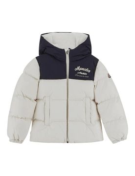 Moncler Jr giacca bianca bambino