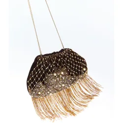 Sfera - Pouch abalorios flecos