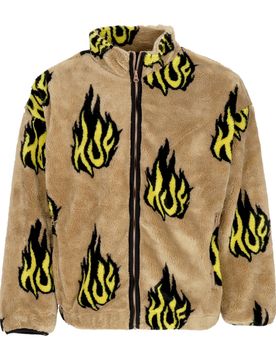 Orsetto Uomo Flamin Zip Sherpa Fleece Oatmeal