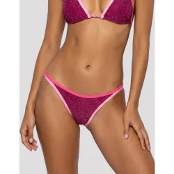 Braga de bikini mujer rodeo lurex con lazos