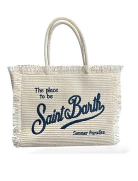 Beauty bag in paglia e tracolla