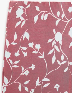 Pantalones rectos de mujer con cierre de cremallera y estampado floral - Parfois - FashionsVida