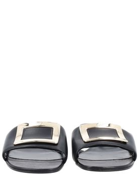 Belle Vivier Mules in Leather Woman