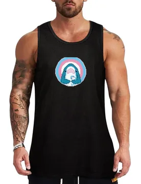 Shark Cuddles - Transgender Support Pixel Art Tank Top Basic Cotton Tank Top Non-Shrink Casual Sleeveless - Aliexpress - FashionsVida