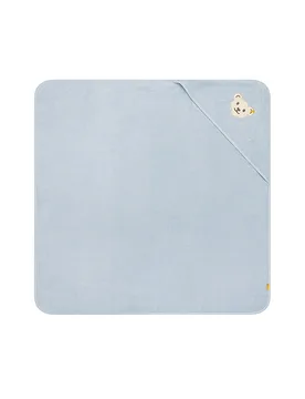 Accappatoio con cappuccio azzurro - Steiff - FashionsVida