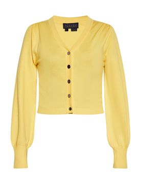 NAEMI Cárdigan amarillo claro