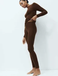 Heatgen™ Maximum Thermal Fleece Leggings Dark Chocolate female