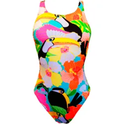 A bañador natación mujer Amarillo (S)
