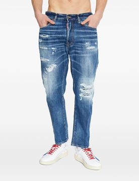 Jeans blu uomo bro distressed
